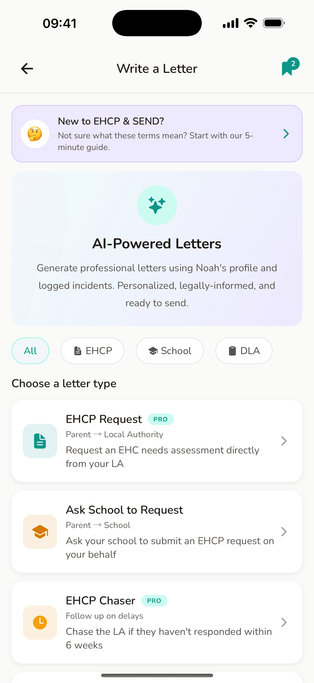 AI-assisted letter drafting